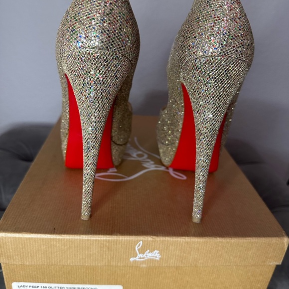 *SOLD* Christian Louboutin glitter pumps size 39.5 - Picture 8 of 13